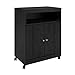 Ameriwood Home Landry Microwave Cart, Black Oak