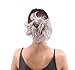 merrylight Grey White Synthetic Hair Extensions Ponytail Bun Updo Hairpieces For Women (Grey White-M3/60)