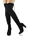 Marco Republic Florence Womens Over The Knee Thigh High Chunky Block Heels Boots