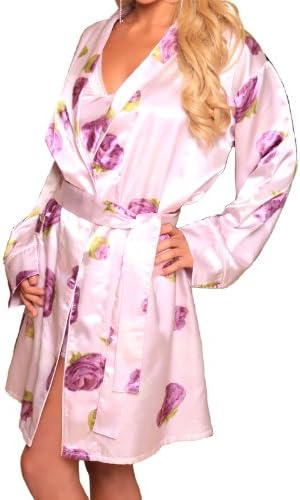 Lovely Day Lingerie SB LDL-WR1020, Ladies Robe-2 L/XL Floral Print