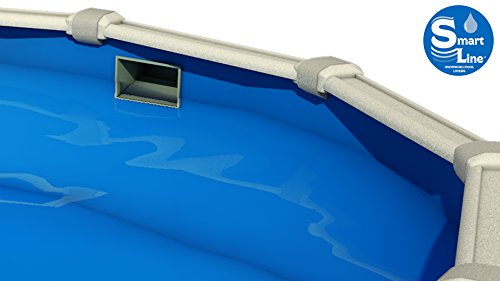 image for Smartline Solid Blue 18-Foot Round Liner | Overlap Style | 48-to-52-In