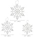 24PCS Snowflake Christmas Decorations -Glitter Snowflakes White Winter Wonderland Party - Xmas Tree Hanging Supplies Ornaments