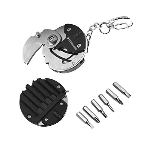 2 in 1 Coin shaped knife with Multi Tool Small Screwdriver Set Stocking Stufffers for Him - Thumbnail 6