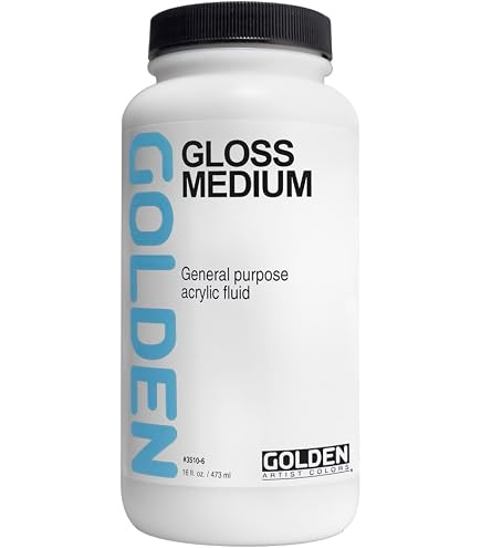 Amazon.com : GOLDEN Gloss Medium, 8 fl. oz. Jar, Professional