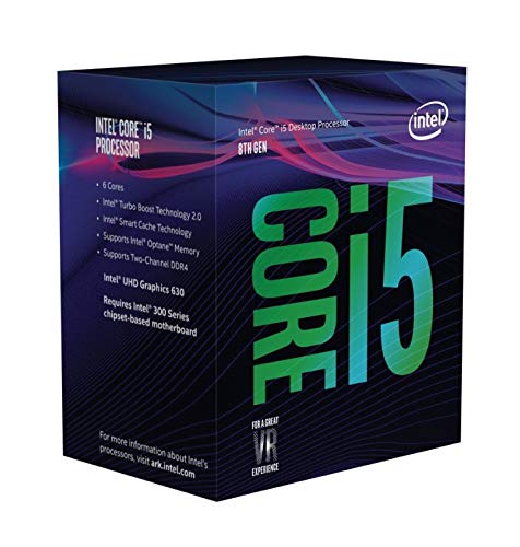Intel Core i5-8500 Desktop Processor 6 Core up to 4.1GHz Turbo LGA1151 300 Series 65W
