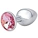 Akstore Small Anal Plug Butt Heart Personal Sex Massager (Pink)