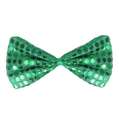 SeasonsTrading Green Sequin Bow Tie ~ Fun Costume Party Accessory (STC12061)