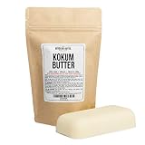 Kokum Butter - Light, Firm Butter, Use to Make Soap, Lotion Bars, Lip Balm, Body Butter - Scent-Free - 8 oz by Better Shea Butter