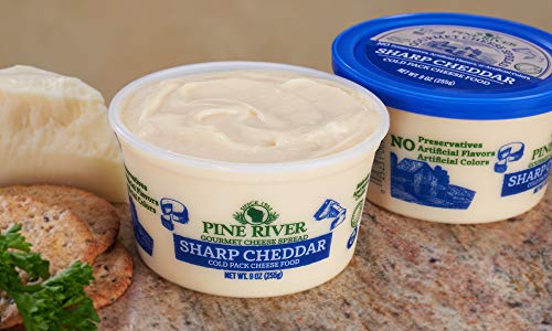 Pine River Natural Sharp Cheddar Cheese Spread 9oz (3 Tubs)