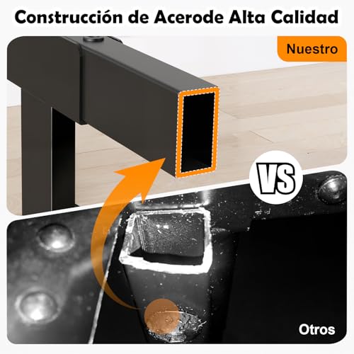 FURRIFIC Base Cama Matrimonial con Lámpara LED RGB Inteligente–2 Puertos USB + 2 Enchufes de CA, Control por App y Remoto, Espacio de Almacenamiento Debajo de la Cama, Marco Resistente