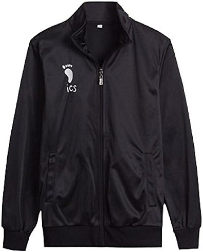 UNI Haikyuu Style Windbreaker Costume Jacket Karasuno Team Lightweight Front Zip