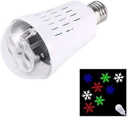 E27 4W Bombilla LED RGBW del patrón del copo de nieve la luz del ...
