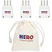 Hero Premium US to Italy Power Adapter Plug (Type L, Pack of 3, Grounded)