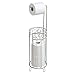 iDesign Twigz Metal Toilet Tissue Roll Reserve Organizer for Bathroom, Compact Organizer, Holds 4 Rolls of Toilet Paper, Silver,77286