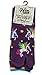 Unicorn Purple Rainbow V-Toe Flip Flop Socks Fun Stylish Girls (2 Pairs)