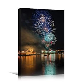 signwin Canvas Wall Art Building Cityscape Cityscape Colorful...