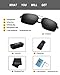 wearPro Polarized Ultralight Rectangular sunglasses for Men 100% UV Protection WP9006(Black gun)