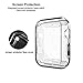 Doboli Compatible for Apple Watch Screen Protector Series 3 Series 2 38mm Case for iwatch Screen Protector Clear/Black 2 Pack