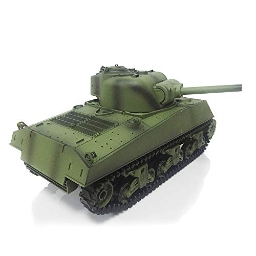 1/16 Scale Remote Control RC Tank, 2.4G Henglong 1/16 Scale 6.0 Generation Plastic Version M4A3 Sherman RTR RC Tank Model 3898 BB Shooting Function and Infrared Battle System - Thumbnail 2