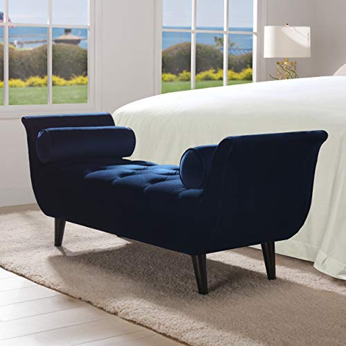 Jennifer Taylor Home Alma Entryway Bench, Navy Blue on Galleon Philippines