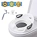 Potty Training Seat For Kids Boys Girls Toddlers Toilet Seat For Baby With Cushion Handle And Backrest Toilet Trainer For Round And Oval Toilets (White)