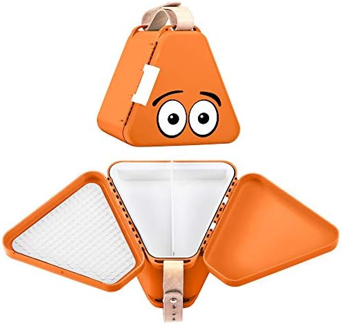 teebee – Kids Travel Toy Box | Activity Tray and Suitcase for Car and Plane | Creative play in the seat for children and toddlers | Boys and Girls | Orange