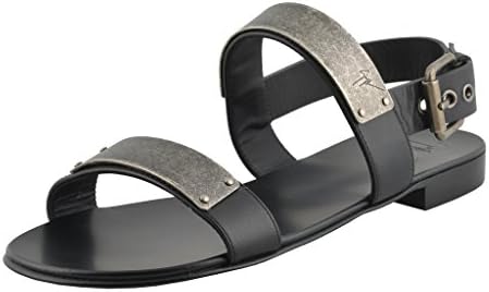 Giuseppe Zanotti Homme "ZAK" Men's Black Leather Sandals Shoes US 9 IT 42;
