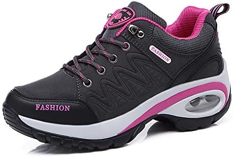Aitaobao Women Leather Lightweight Waterproof Walking Hiking Trekking Comfort Ladies Memory Foam Shoes