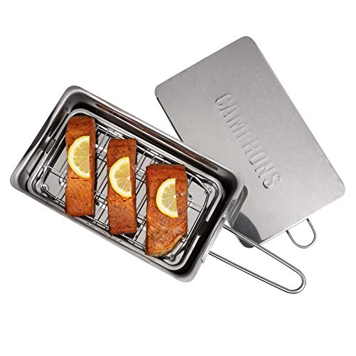 3 Stovetop+Smoker+Gourmet+Stainless+Outdoor