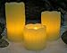 Flameless Flickering LED Candles - Set of 3 assorted sizes - 2