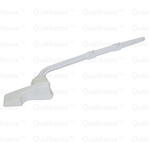 Toilet Tank Flush Lever Replacement for American Standard, 28 Degree Angle Arm, White