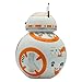 BulbBotz Star Wars BB-8 Kids Light up Alarm Clock | White/Orange | Plastic | 3.5 inches Tall | LCD Display | boy Girl | Official