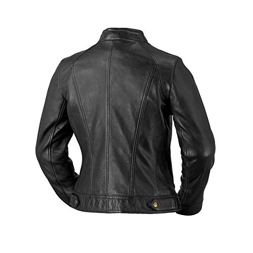 Whet Blu Women’s Classic Scooter Style Leather Jacket Scooter Shop