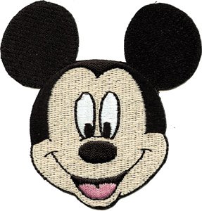 Disney Mickey Mouse Face Embroidered Iron On Movie Patch DS-360