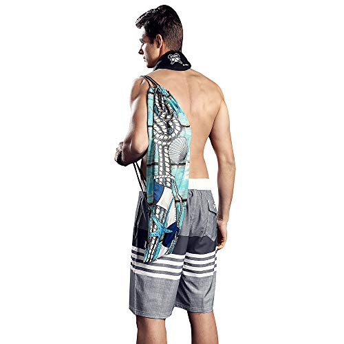Hiturbo Scuba Gear Bag-Fin Drawstring Backpack Gear Bag for Snorkeling Diving Swimming Fins 29.5"x13.8"