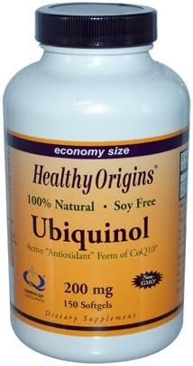 Healthy Origins Ubiquinol - Soy Free Non-Gmo Formula - 200 Mg - 150 Softgels