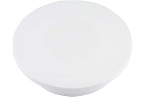 Aramox Cake Decorating Turntable, Food Grade Plastic Rotating Stand with Matte Platform for Smooth Frosting, 11 Inch Professi