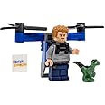 LEGO Jurassic World: Owen Grady Minifigure with Jetpack and Baby Raptor