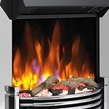 Dimplex Helmsdale Optiflame Inset Electric Fire Chrome LED Flame 2kW view 3