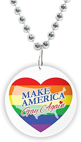 Rainbow Gay Pride Necklace 12 Pack (Make America Gay Again)