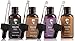Beard Oil Conditioner Growth 4 Pack - Natural Variety Gift Set - Unscented Fragrance Free, Sandalwood, Tea Tree & Mint Conditioning, Moisturizing, Softening Beards & Mustaches Maintenance for Men