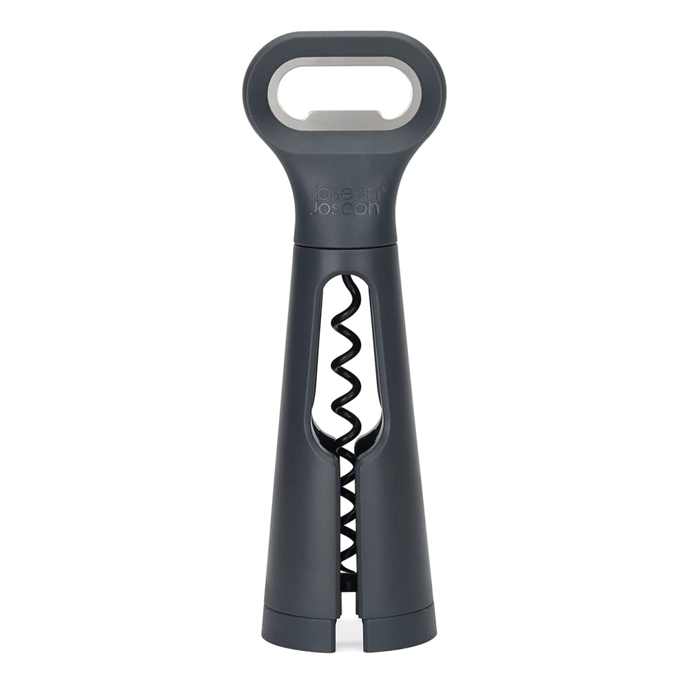 Joseph Joseph BarStar 3-in-1 Corkscrew, Bottle Opener & foil Cutter, Space Saving Design