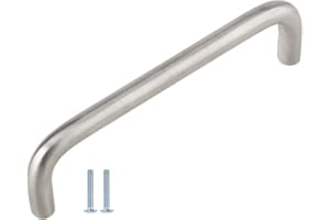 Silverline P5101/ P5102/ P5103 Solid Wire Pulls Ultra-Minimal Cabinet Handles for Cupboard Drawer Pulls (50, Satin Nickel, Centers 3-15/16" (100mm))