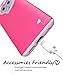 LG G6 Case, Vena [vLove] Heart Shape | Dual Layer Protection, Hybrid Bumper Cover Case for LG G6 - Hot PinK / Blush Pink