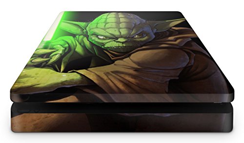giZmoZ n gadgetZ PS4 Slim Console Yoda from Starwars Skin Decal Vinal Sticker + 2 Controller Skins Set