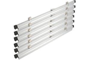 Brookside Design Blueprint Holder – 42 Inch Set of 6 Clamps For Construction Plan, Architectural Drawings, And Blueprints – Heavy Duty Clips - PC642