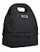 MIER Dual Compartment Insulated Lunch Box Bag Reusable Cooler Bag for Men, Women, Boys(Black)