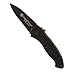 Smith & Wesson Small S.W.A.T. SWATB 5.8in S.S. Assisted Opening Knife with 2.5in Drop Point Blade and Aluminum Handle for Outdoor, Tactical, Survival and EDC , Black