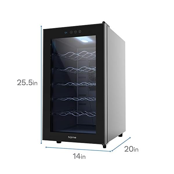 hOmelabs-18-Bottle-Wine-Cooler-Free-Standing-Single-Zone-Fridge-and-Chiller-for-Red-and-White-Wines