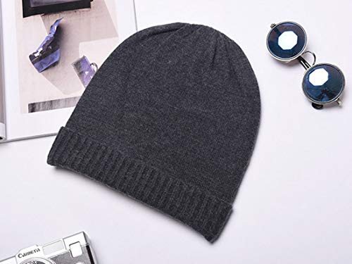 Kvvdi Mens Premium Winter Wool Hats Caps Beanies for Men and Women Toboggan Hat - Black